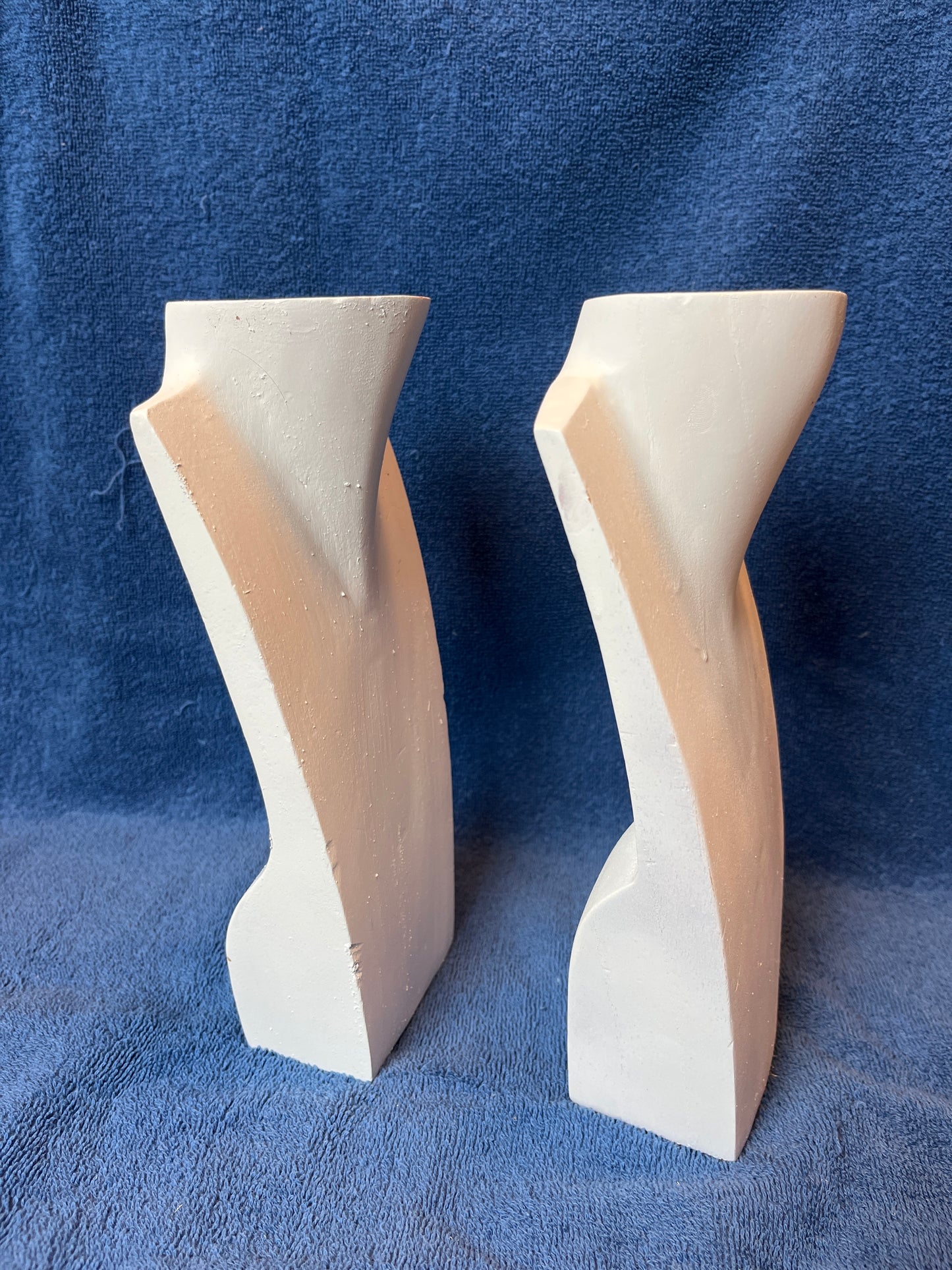 Necklace Jewelry Display Bust- 10" Wood White