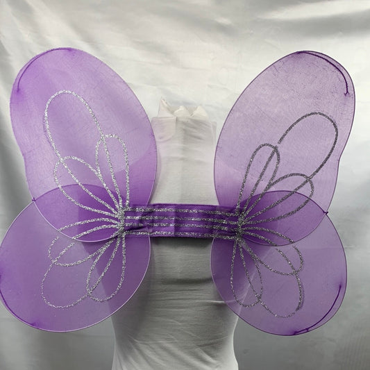 Butterfly Purple & Tinkerbell Fairy Lime Green Wings