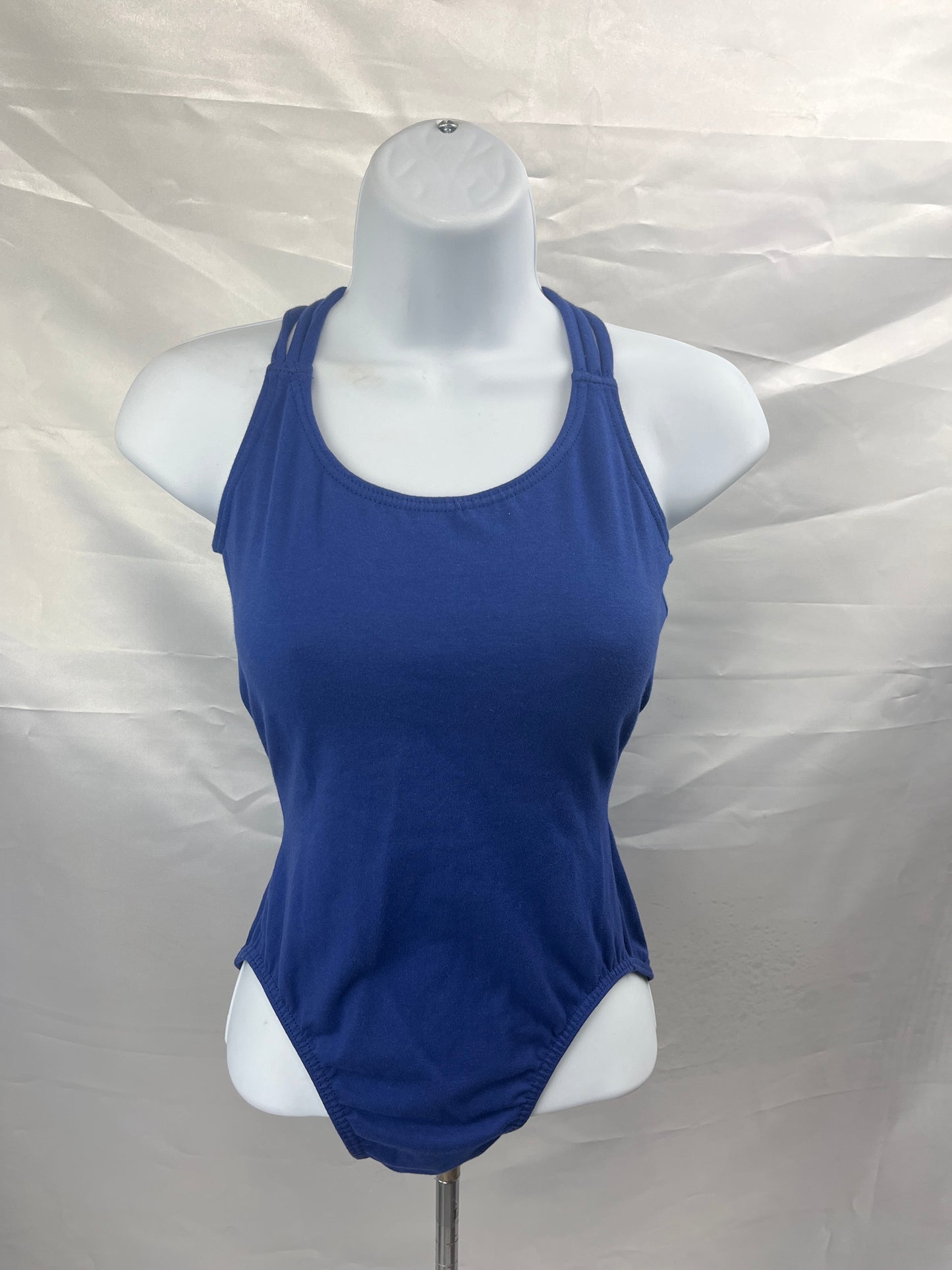 Body Wrappers Blue Crossover Cami Ballet Leotard Ladies Small, XLG #612