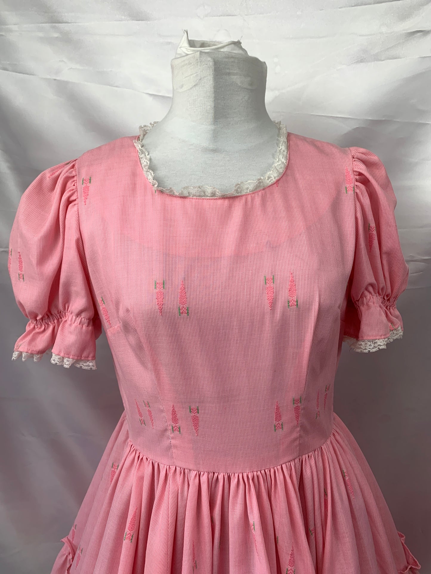 Pink Bo Peep, Mother Goose Square Dance Dress Ladies Preowned