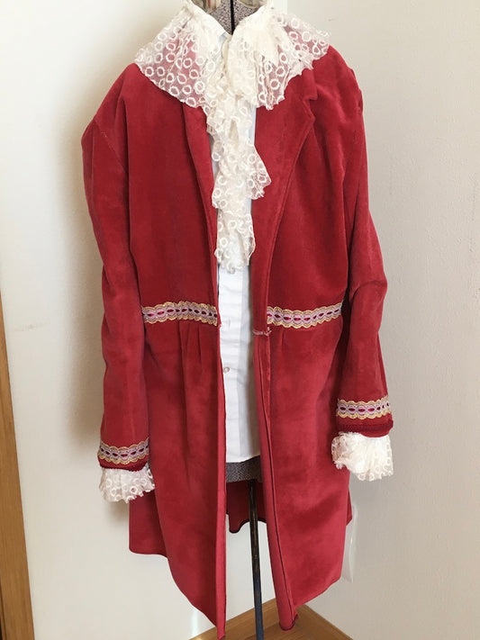 Colonial Man Red Velvet OS Jacket