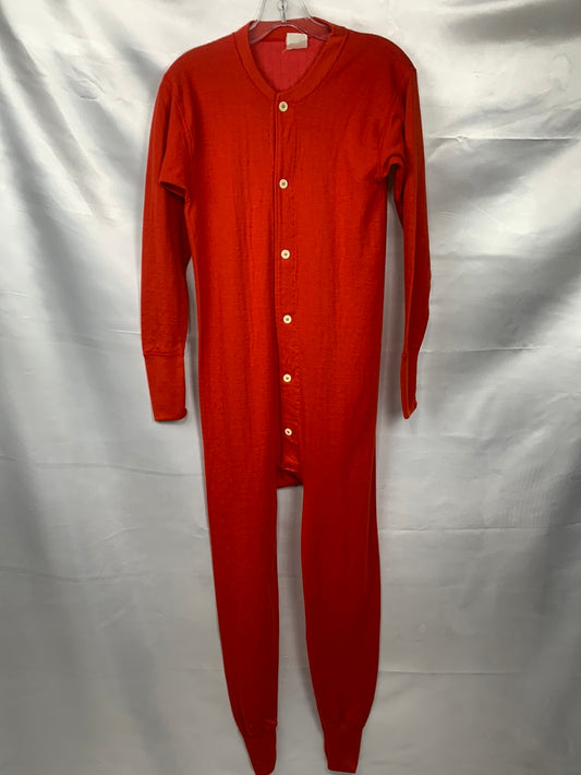 Union Suit Long Johns  Mens Red Small Sport Age Preowned
