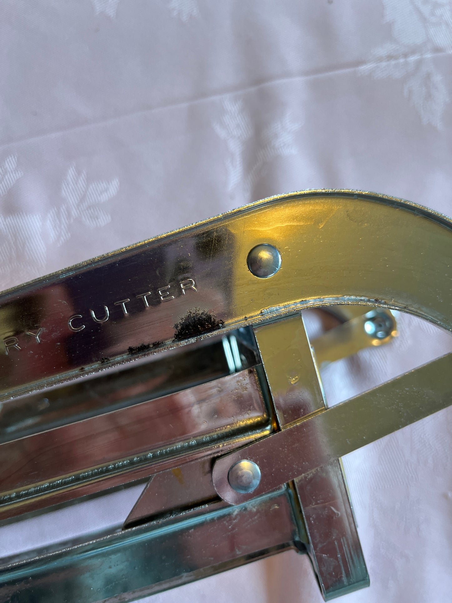 Vintage Ekco French Fry Cutter w/Red Wood Handle