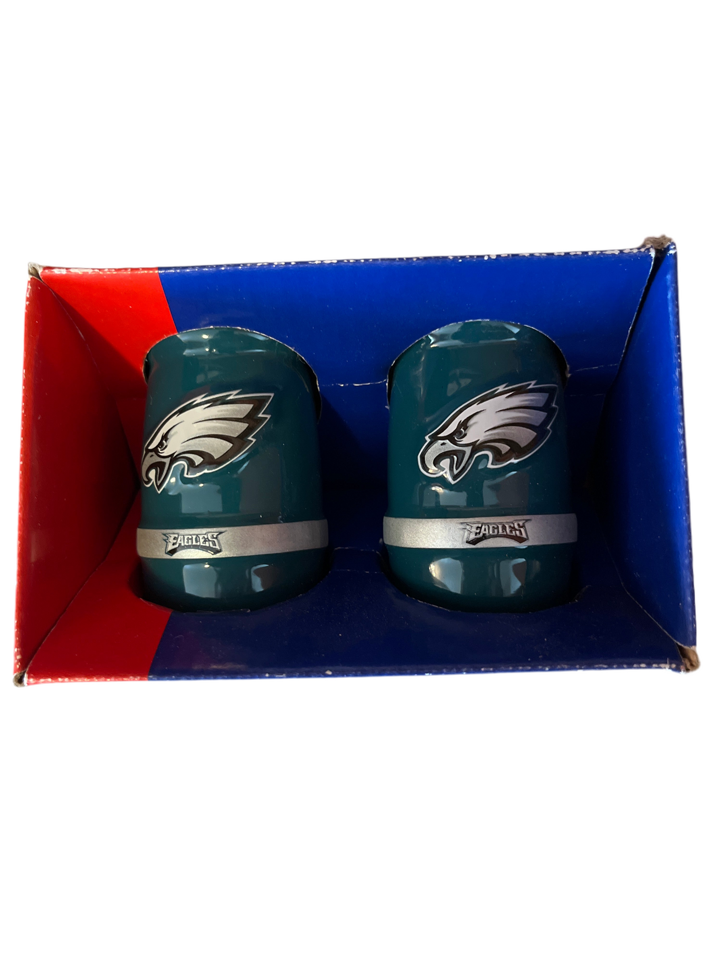 NFL Philadelphia Eagles Ceramic Salt & Pepper Shaker Set, Encore New