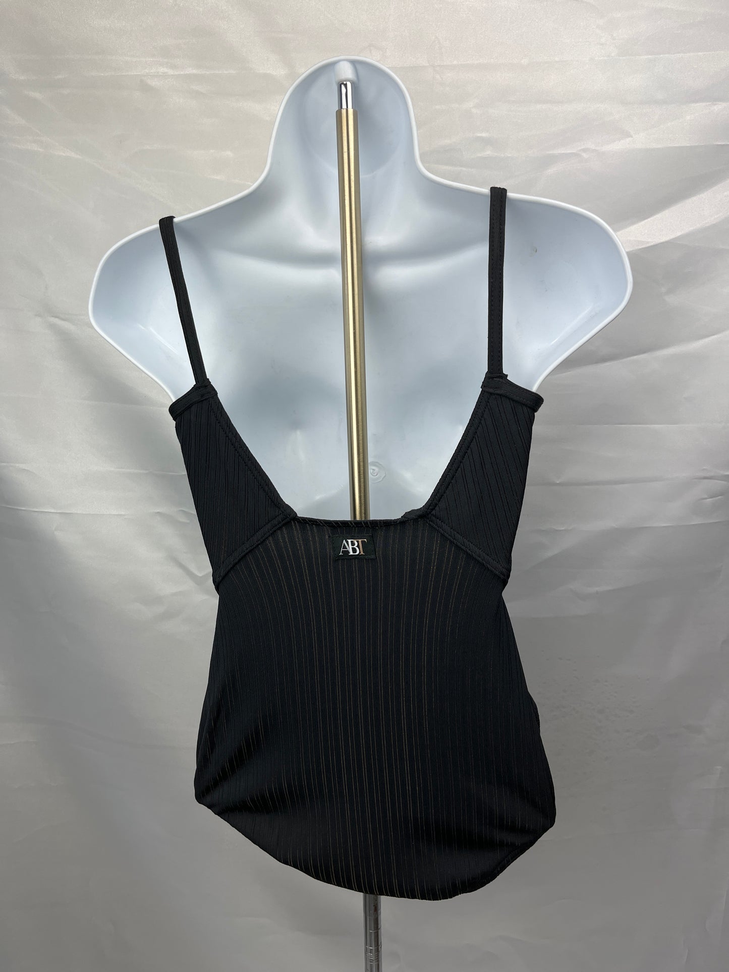 Capezio ABT Black & Gold Cami Leotard Ladies Large, XLG #7300