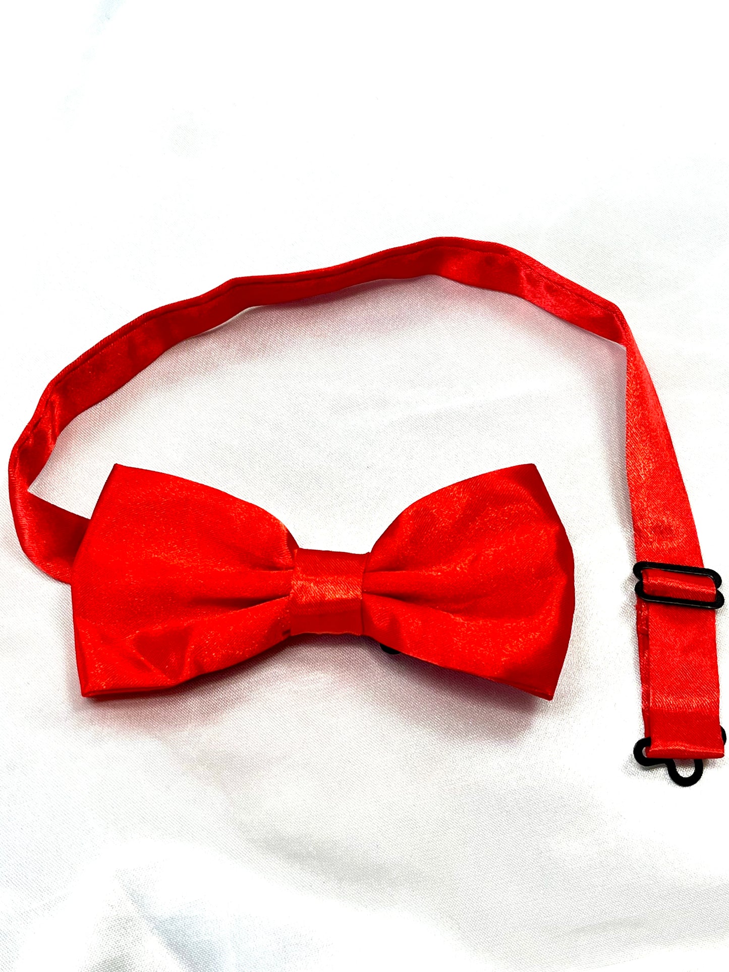 Formal Satin Bow Tie Red or White