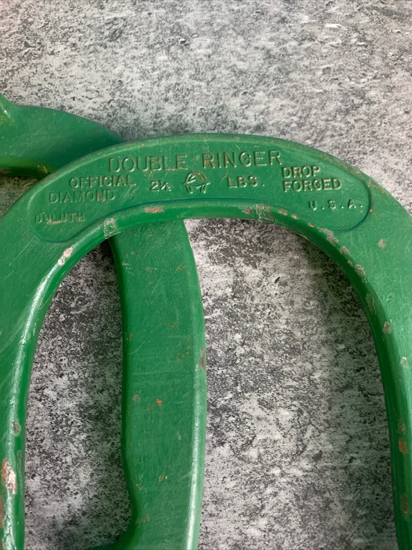 Vintage Diamond Double Ringer Pitching Official Horseshoes