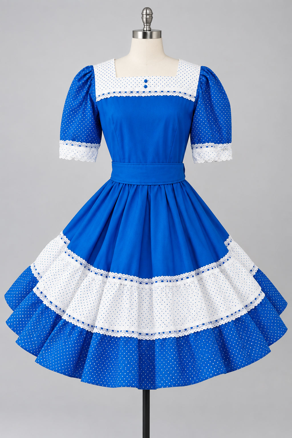 Mother Goose, Bo Peep, Square Dance Blue Dress Ladies 10 - 12 - Preowned