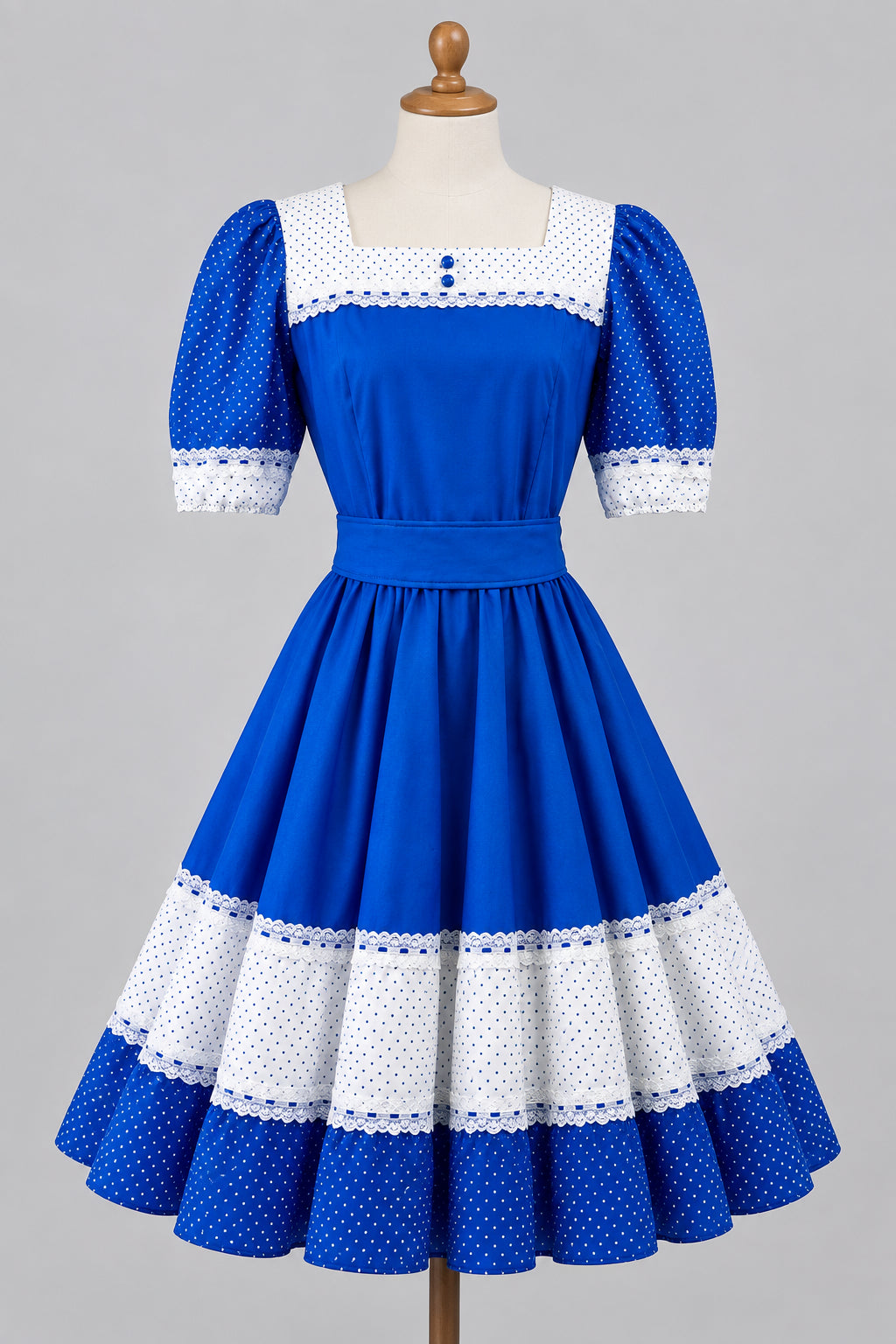 Mother Goose, Bo Peep, Square Dance Blue Dress Ladies 10 - 12 - Preowned