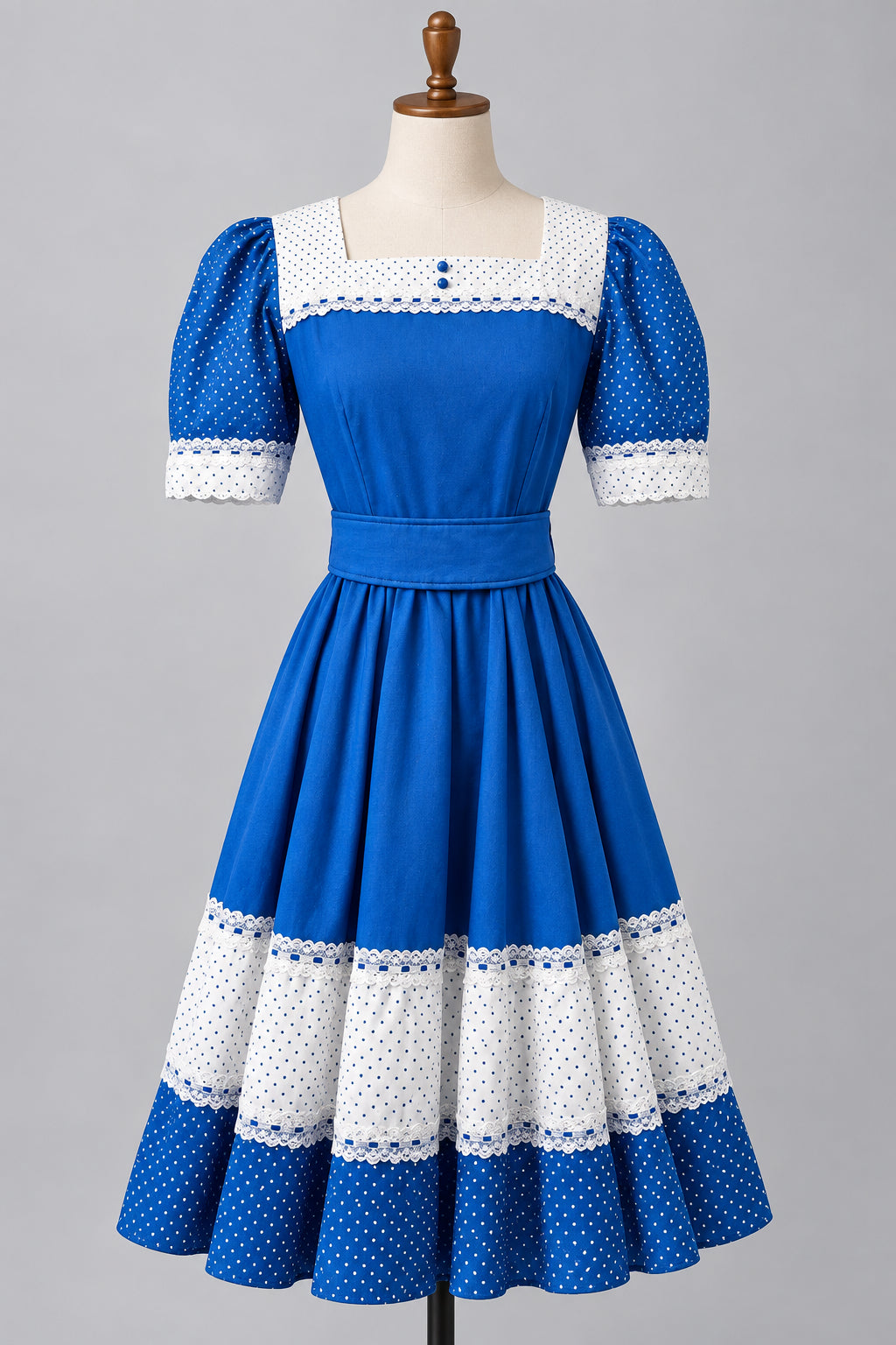 Mother Goose, Bo Peep, Square Dance Blue Dress Ladies 10 - 12 - Preowned