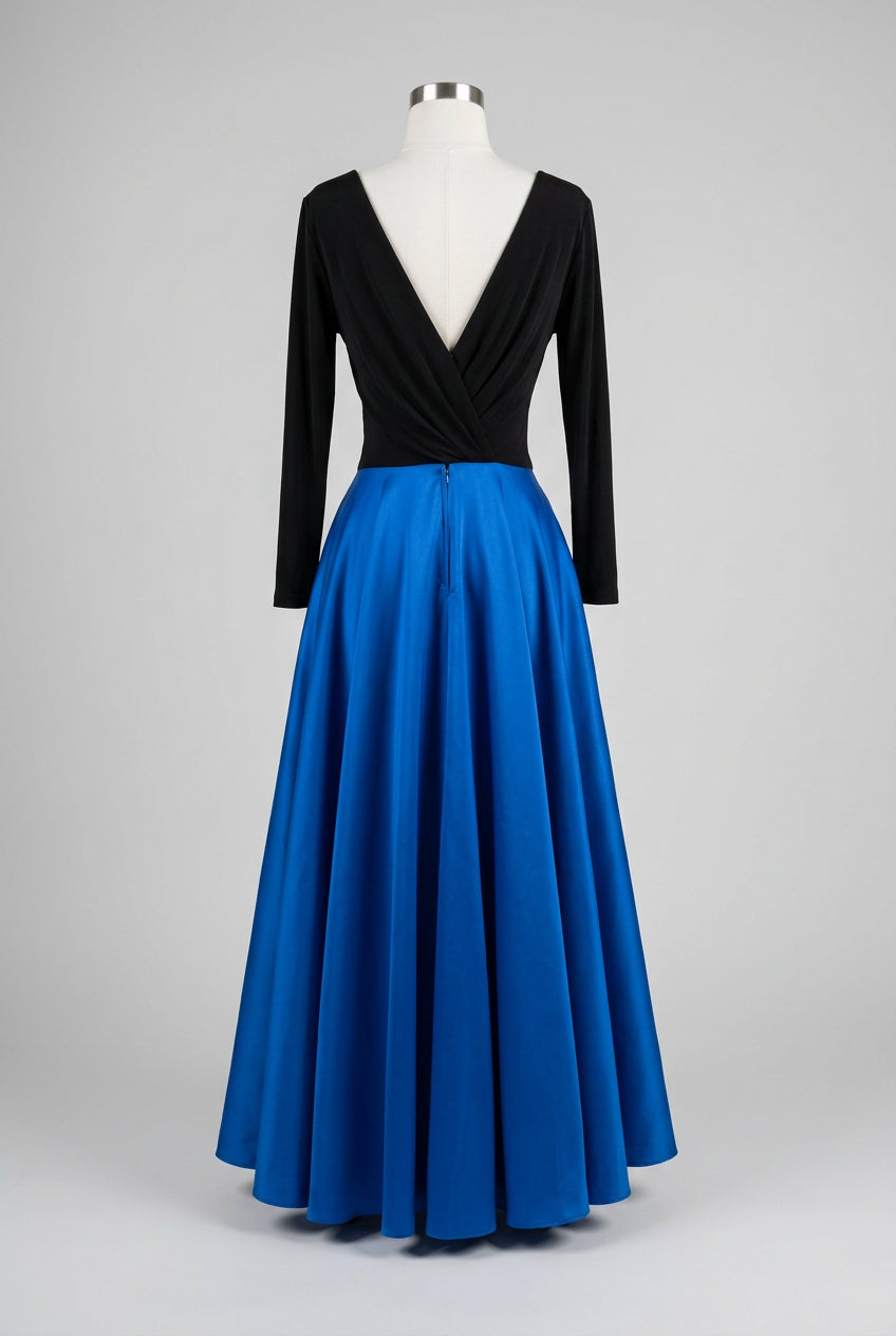 Nan Duskin Blue & Black Dress  Size XS / Small Preowned