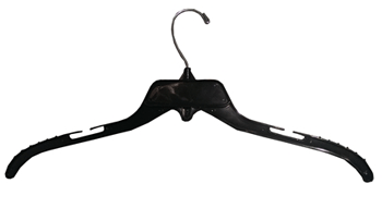 17" Black Plastic Hangers