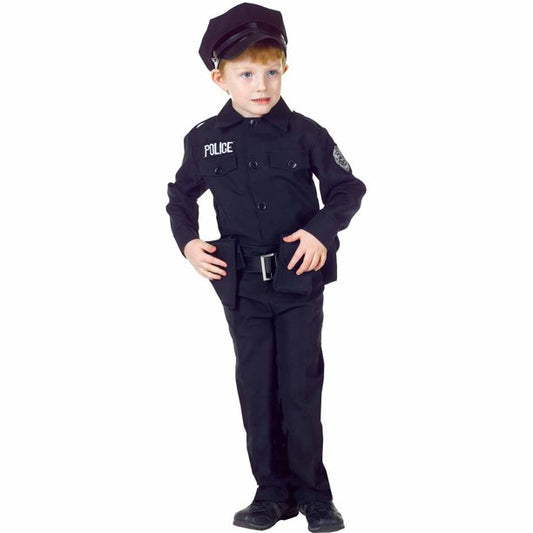 Police Officer Set Cops Dress Up Child Boy Costume Medium