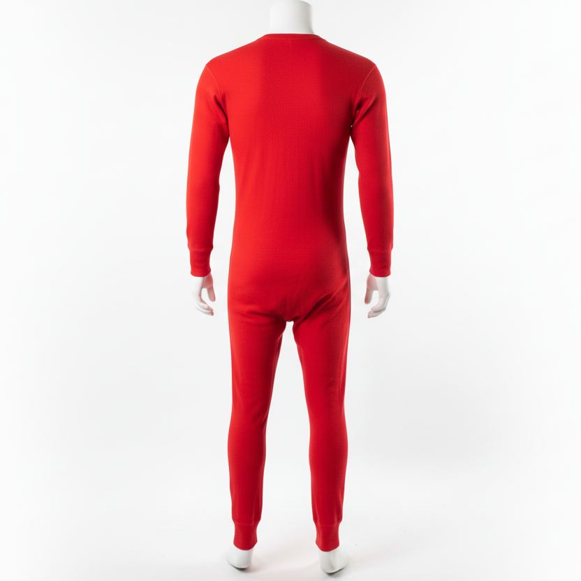 Union Suit Long Johns Mens Red Medium 38 - 40" Preowned Healthknit