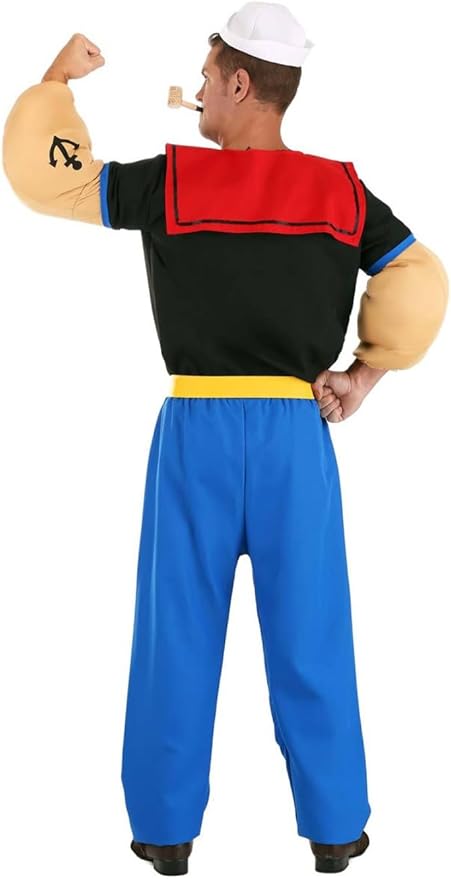 Popeye The Sailor Man Adult Mens Costume - Preowned