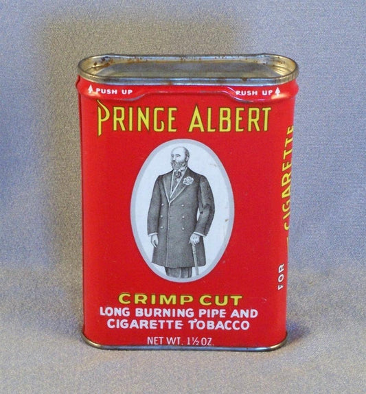 Vintage Prince Albert Tobacco Crimp Cut Tobacco Tin Collectible
