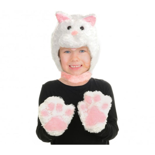 Kid's Children's Animal Pack Dress Up Kit - White Cat Costume