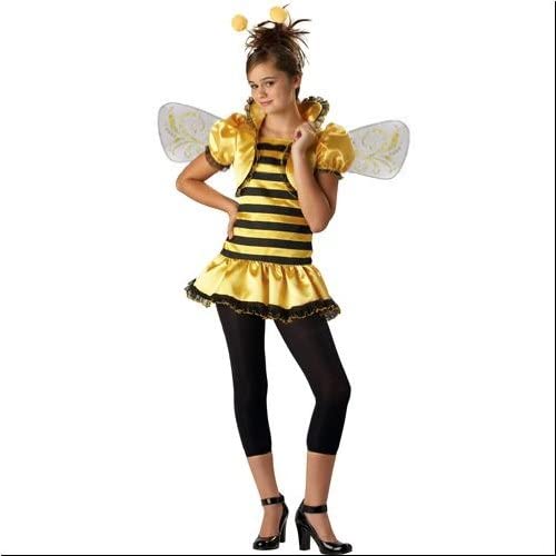 Honey Bee Girls Bumble Bee Kids Costume Medium & Large