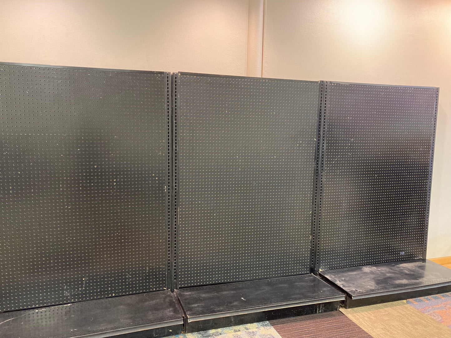 Pegboard Black Fixtures 4 ft section Display