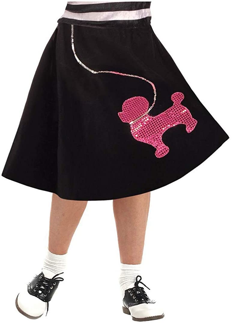 Poodle Skirt Girls Medium 8 - 10 Child Costume