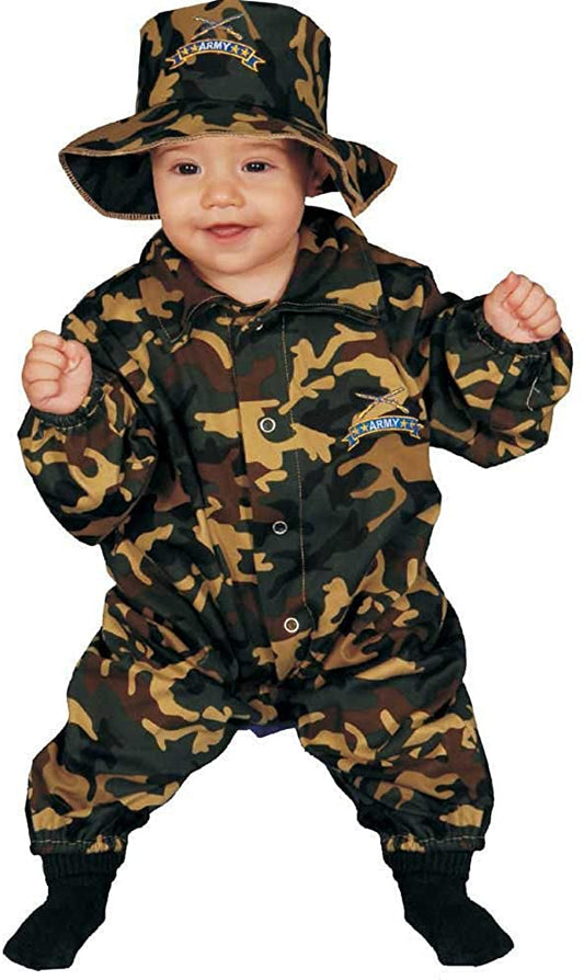 Army Baby Military Officer Costume 0 - 9 Months