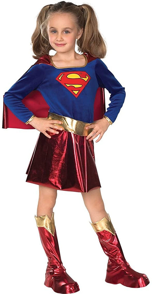 Supergirl Child Girls Costume Medium, Large DC Comics