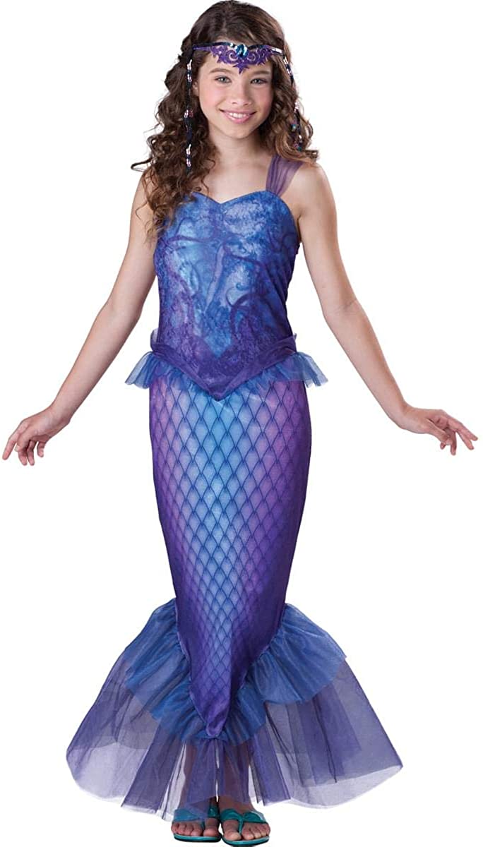 Mysterious Mermaid, Blue-Purple, Children's Large 12 - 14