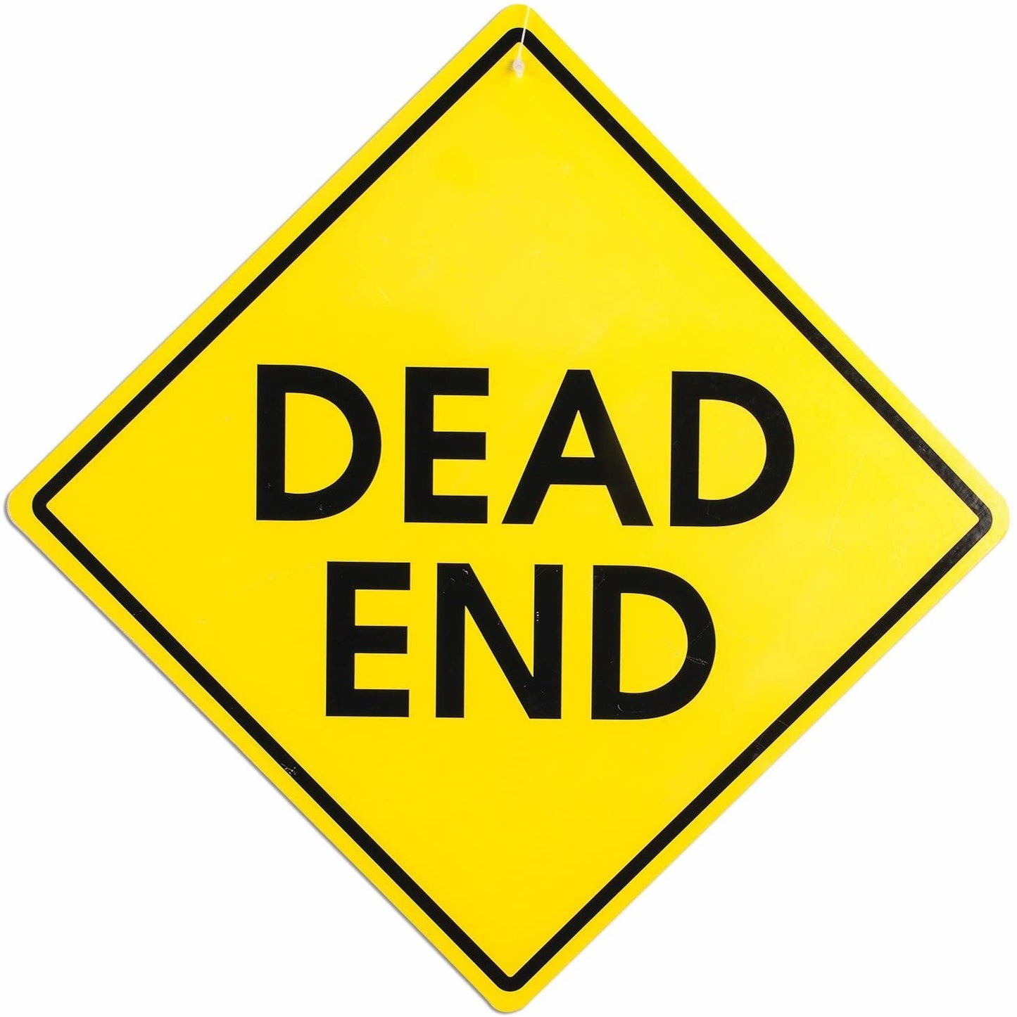 Double Sided Grim Reaper Dead End Warning Sign