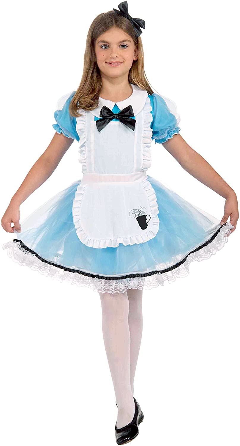 Alice in Wonderland Girls Costume, Size 12 Large