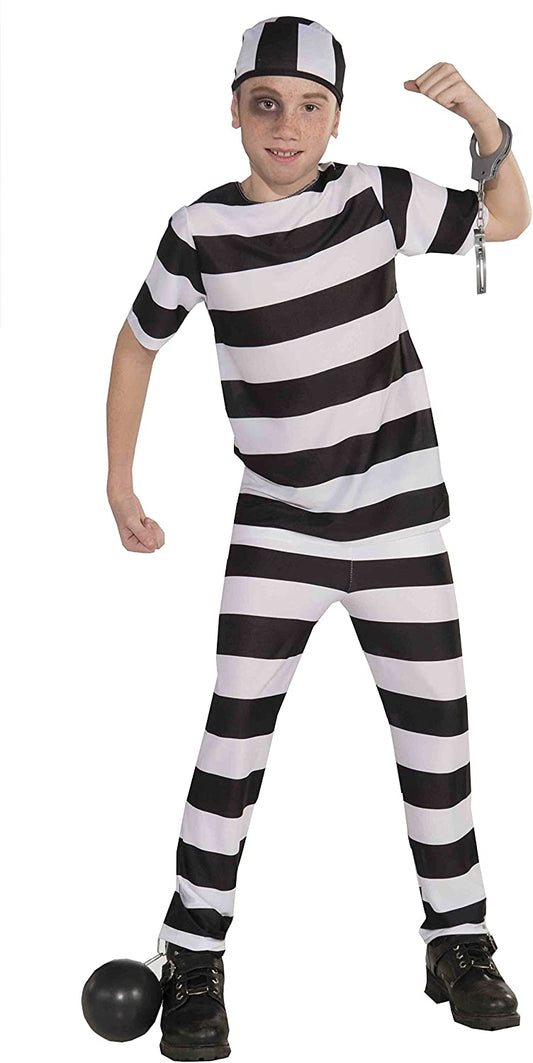Convict Striped Child Costume Small / Med