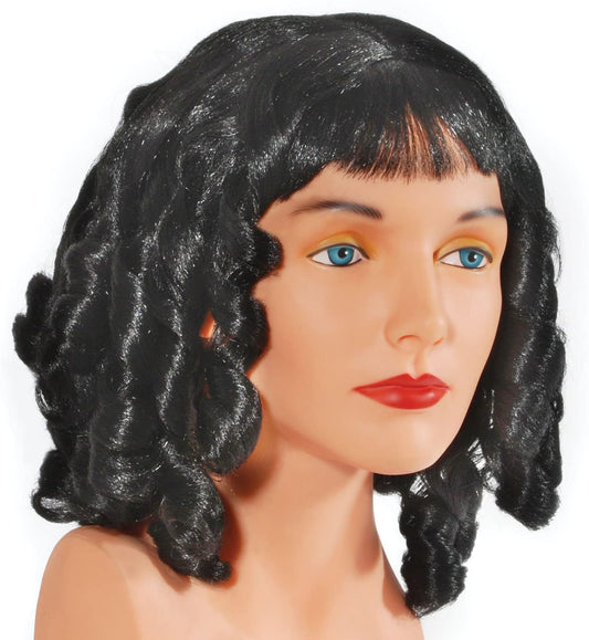 Goldilocks Curly Costume Wig, Black, One Size