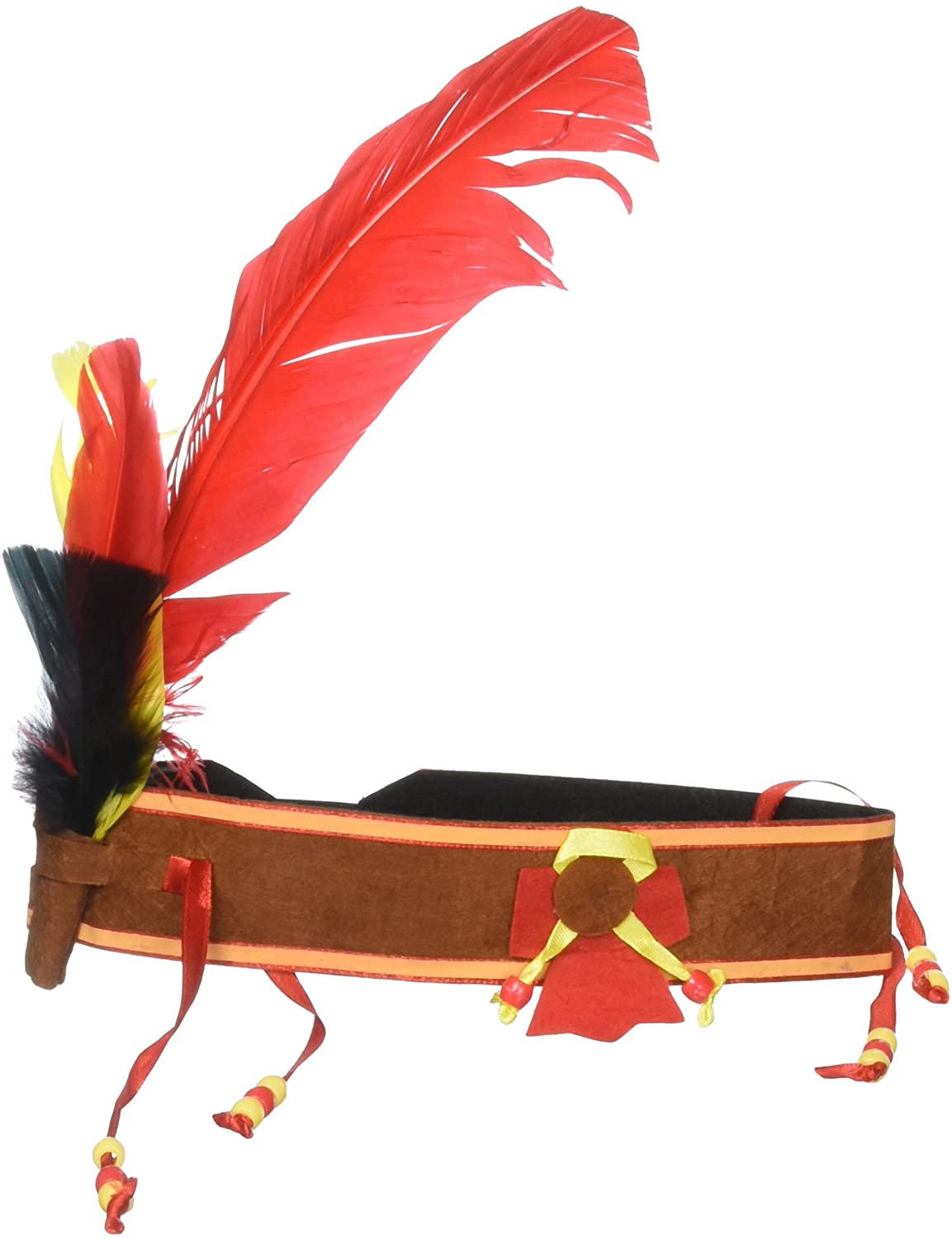 Native American Indian , Hippie Feather Headband Adult