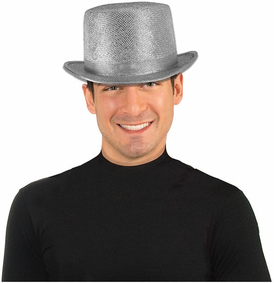 Top Hat Adult Glitter Mesh Costume
