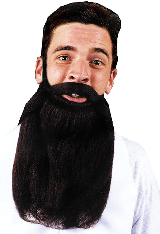 Mustache and Beard in Black 14" inch