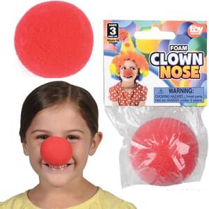 Sponge Red Clown Nose for Adults