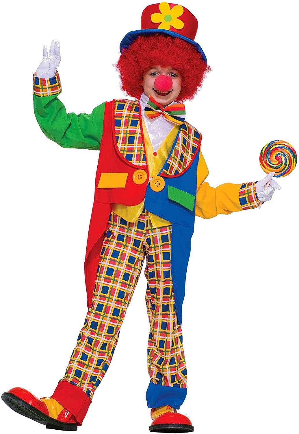 Clown On The Town Child Large Costume