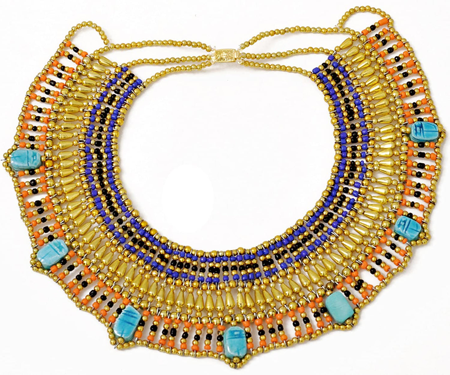 Cleopatra Egyptian Scarab Collar Necklace Costume Accessories