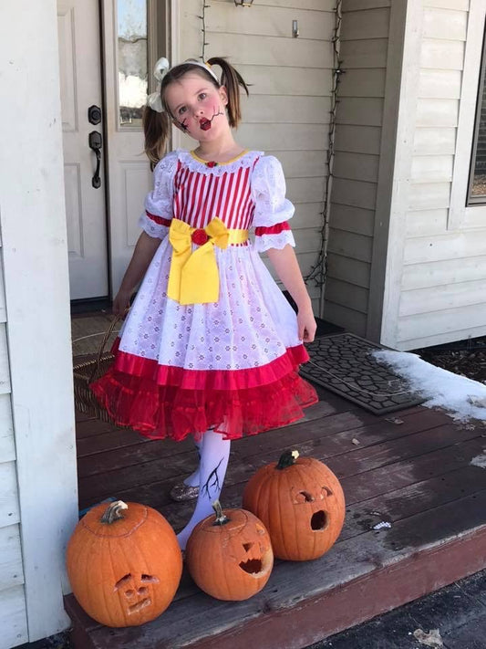 Raggedy Ann Doll Child Medium Dress Costume