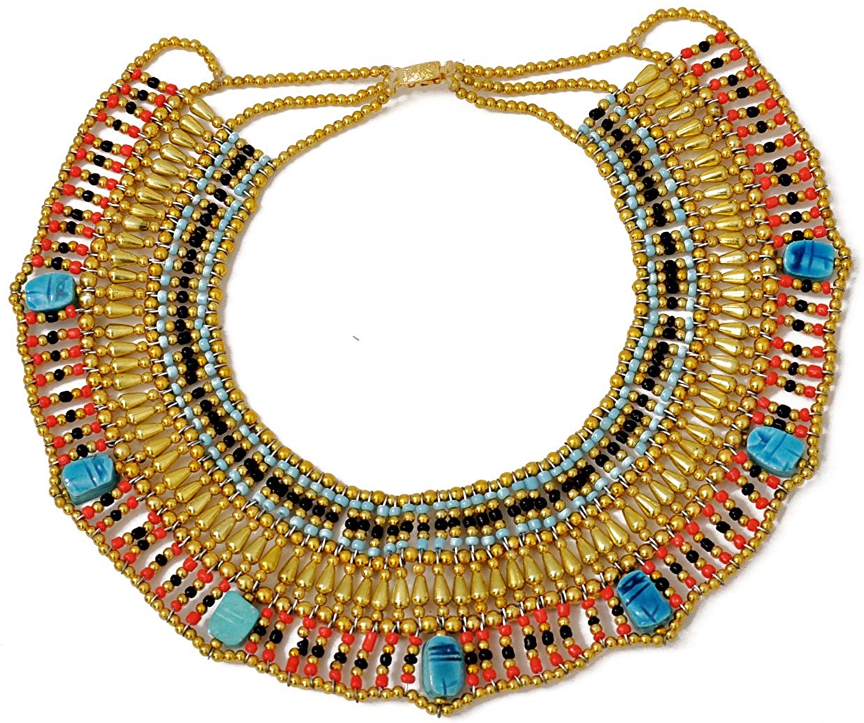 Cleopatra Egyptian Scarab Collar Necklace Costume Accessories