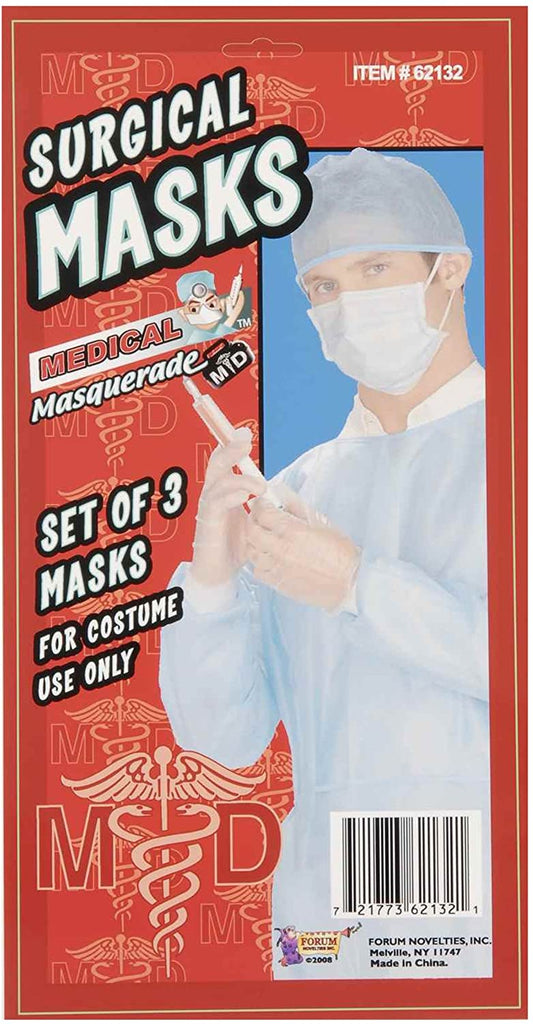 Pretend Doctor Mask Set-3 Pcs - Costume Accessory