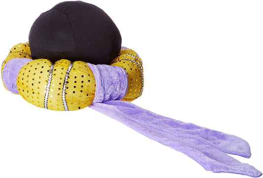Aladdin Arabian Prince Costume Hat, Purple, One Size