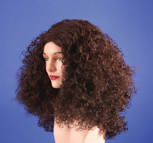 Super Curly Long Women's Wig, Brown, One Size