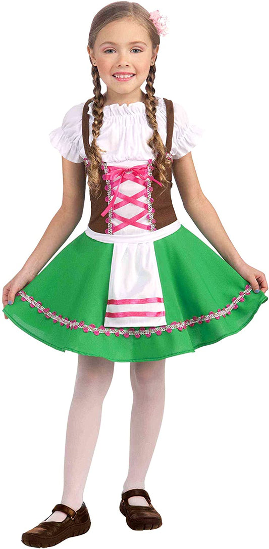 Gretel Child Girls Dress Costume Medium, Large