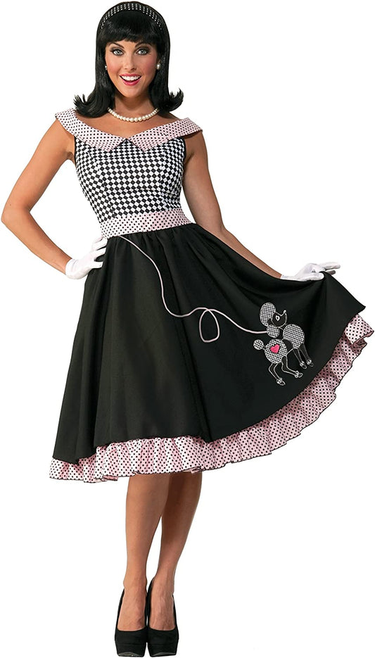 50's Checkered Cutie Women's Costume Medium
