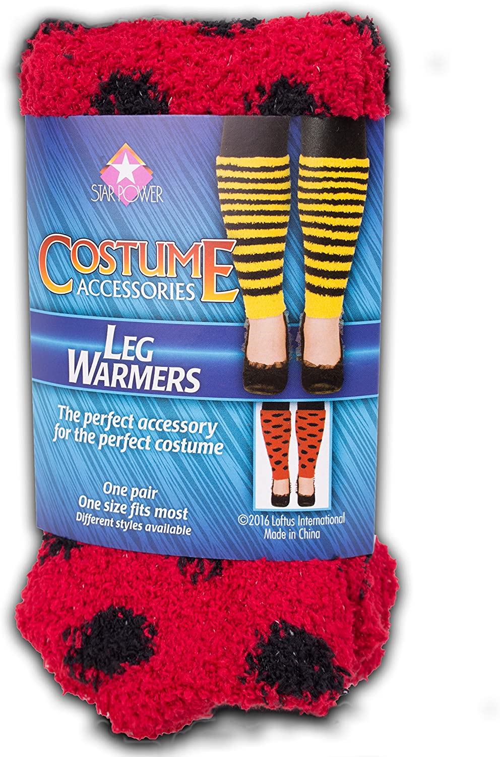 Women Leg Warmers, One-Size (14") Novelty Item Lady Bug/ Bumble bee