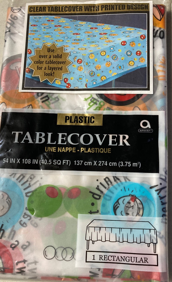 Plastic 54" x 101" Rectangle Table covers Variety
