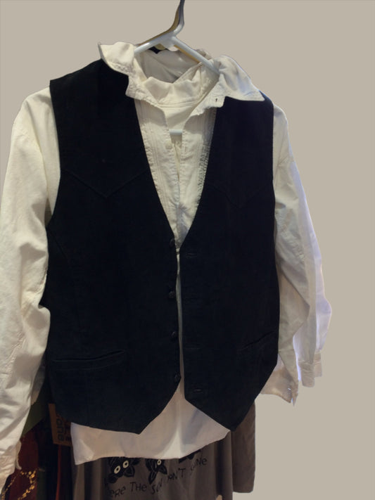 Suede Vest, Shirt not included