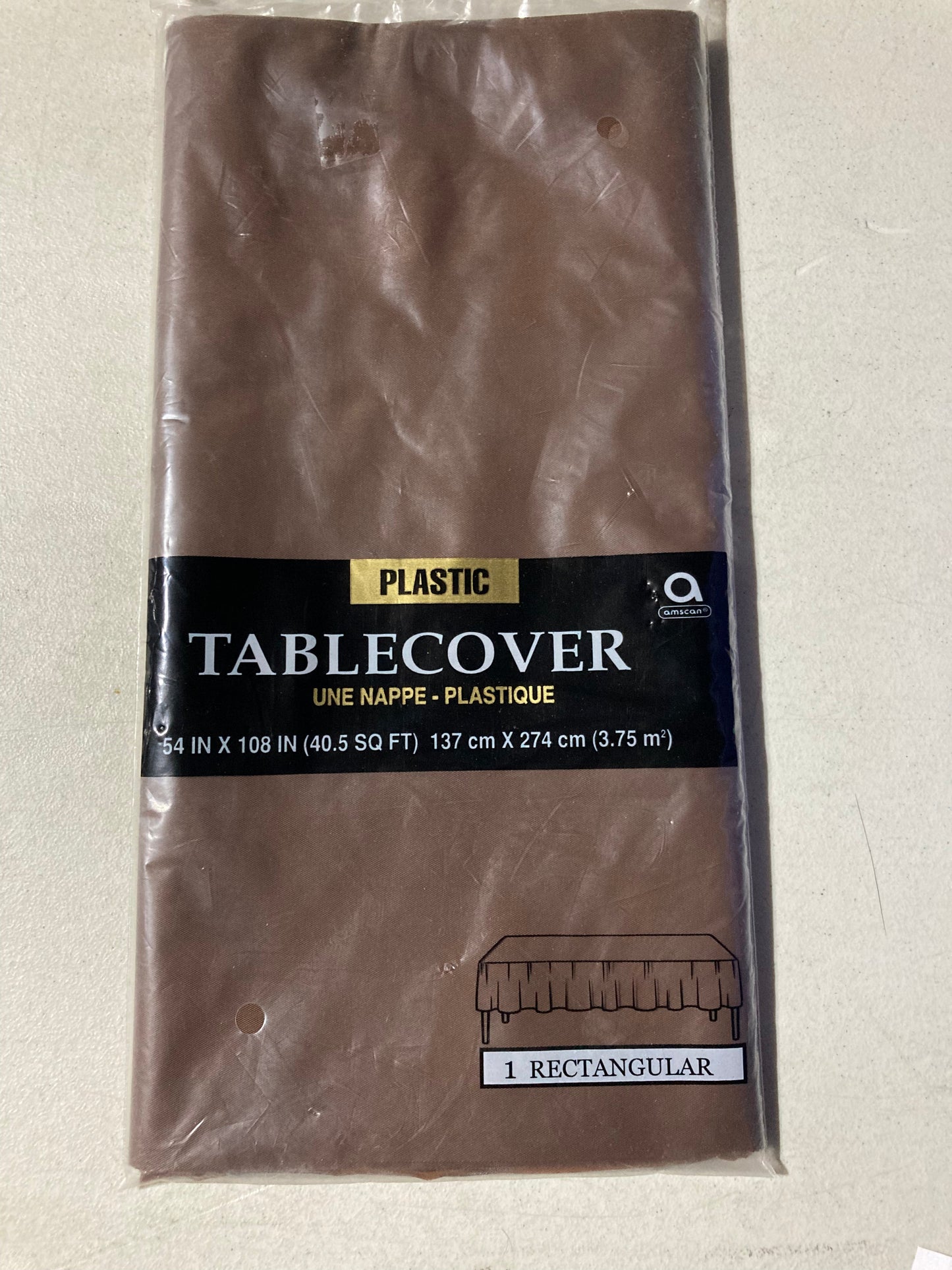 Plastic 54" x 108" Rectangle Table covers