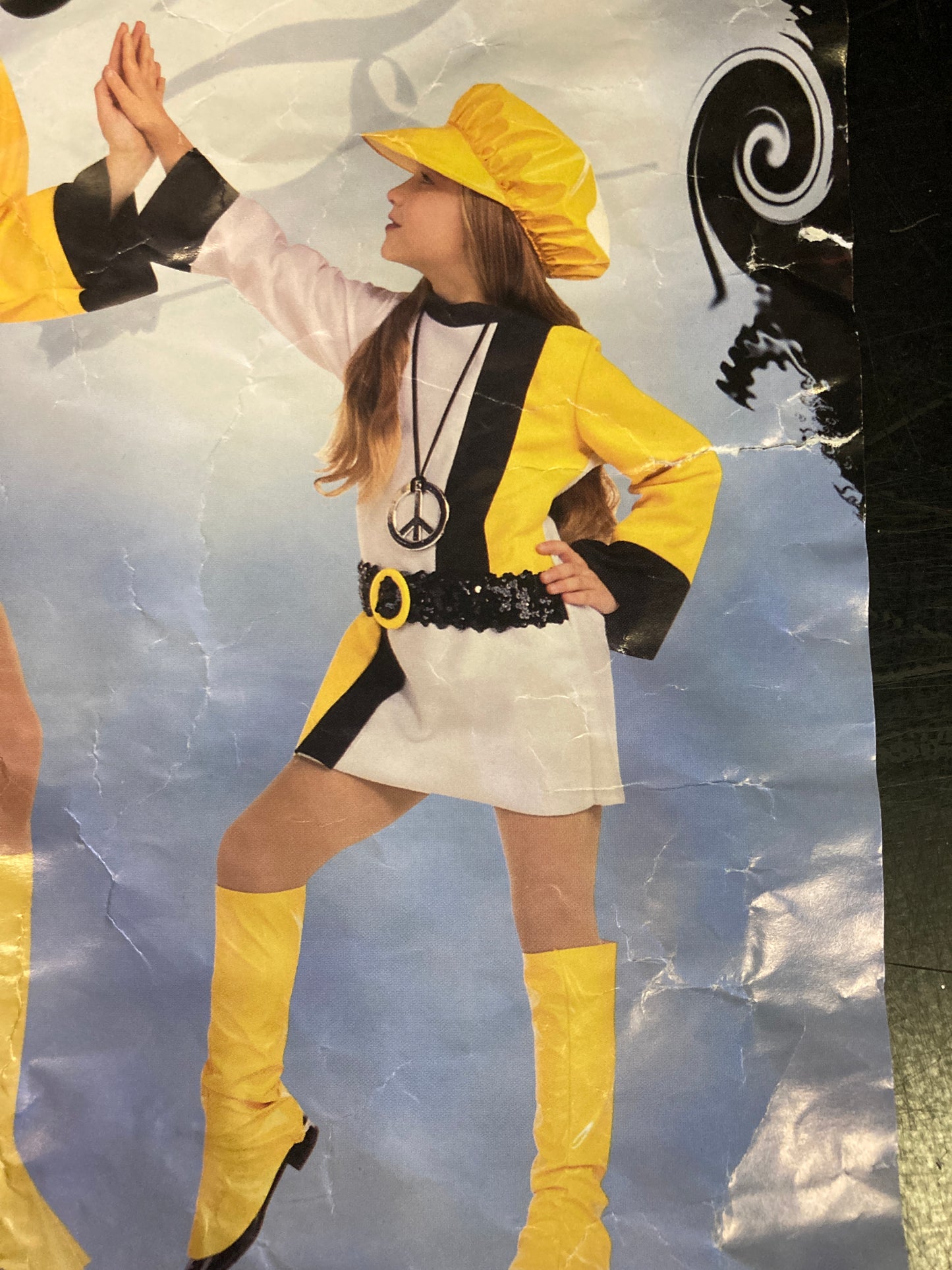 60's GOGO Child Dress XS, Small Girls Costume