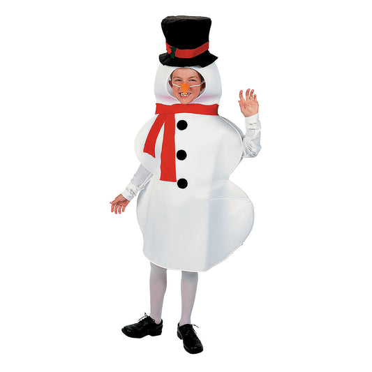 Snowman Child Costume- Large